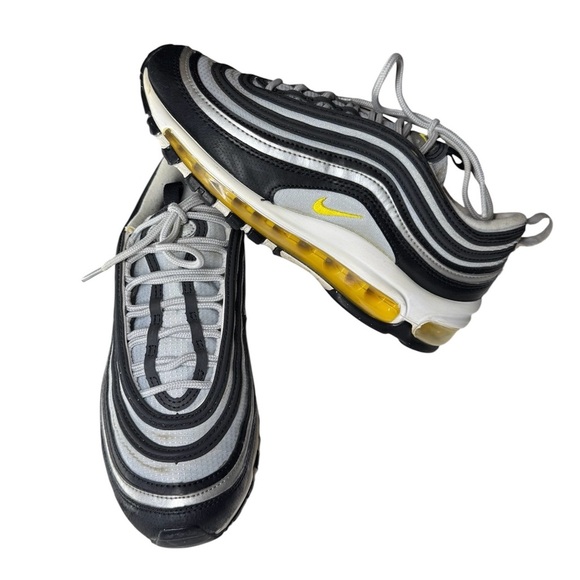 Nike Air Max 97 GS Black Amarillo Silver 921522-010 Youth Size- 6Y - Picture 9 of 9